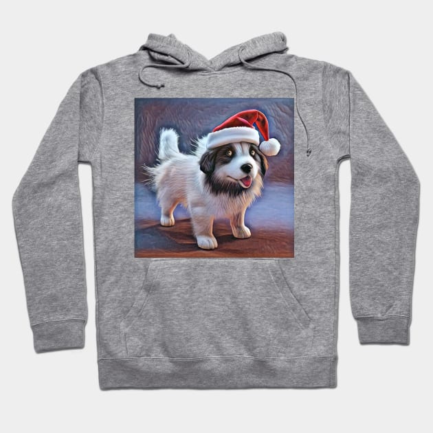 Christmas Pup Apparel Hoodie by Topher's Emporium